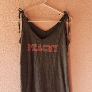 'Peachy' Tank Top: Sleepwear